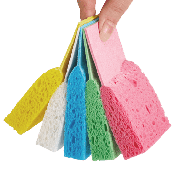 Natural cellulose biodegradable sponge