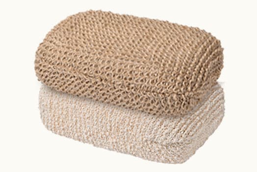 Reusable Knitted Hemp Bath Sponge