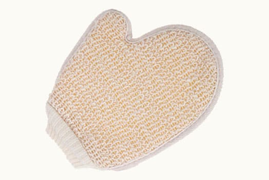 Natural exfoliating body wash gloves