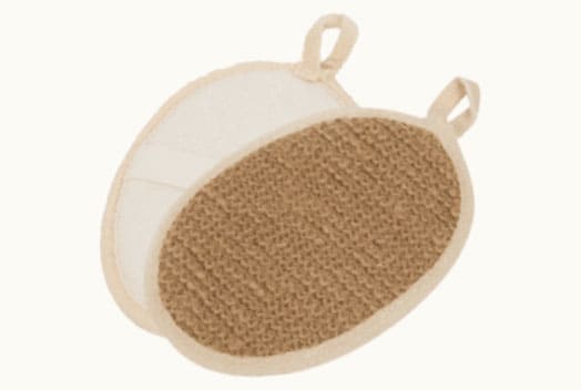 Reusable Easy-Hold Hemp & Cotton Bath Sponge