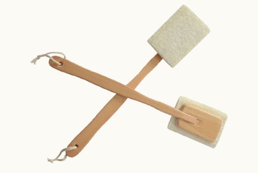 Detachable Long Handle Natural Loofah Body Brush