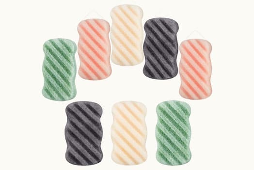 Striped Konjac Sponges