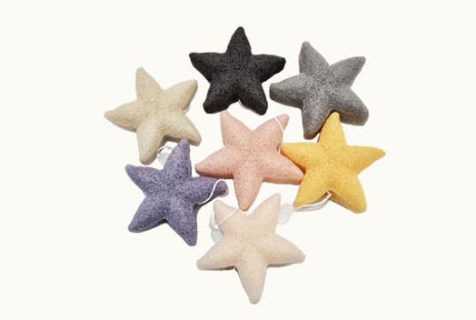 Starfish shaped bath konjac sponge