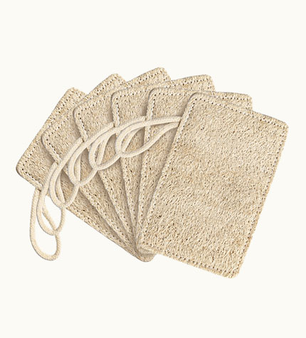 Natural eco-friendly loofah cleaning sponge for kitchen dishwashing