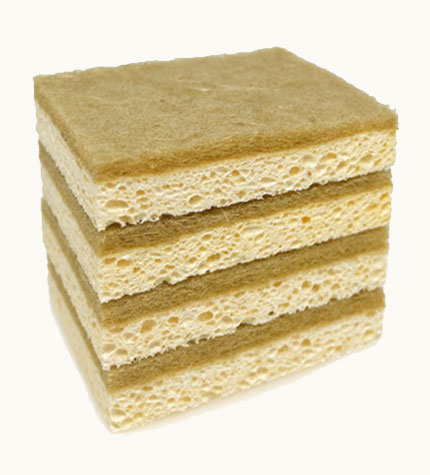 Sisal pulp sponge