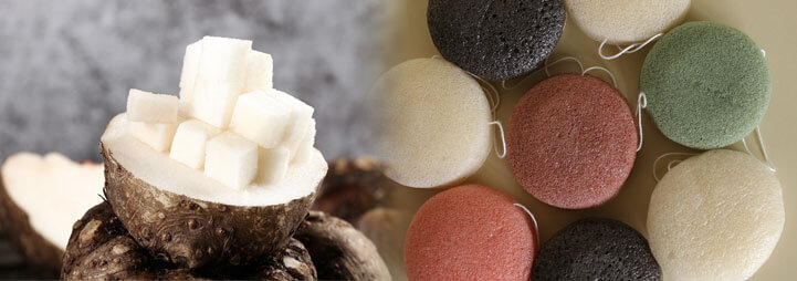 Konjac sponge & konjac raw material puzzle