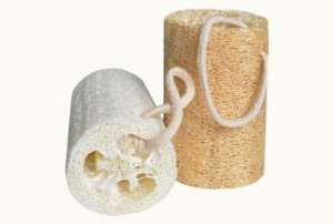 Loofah sponge with string