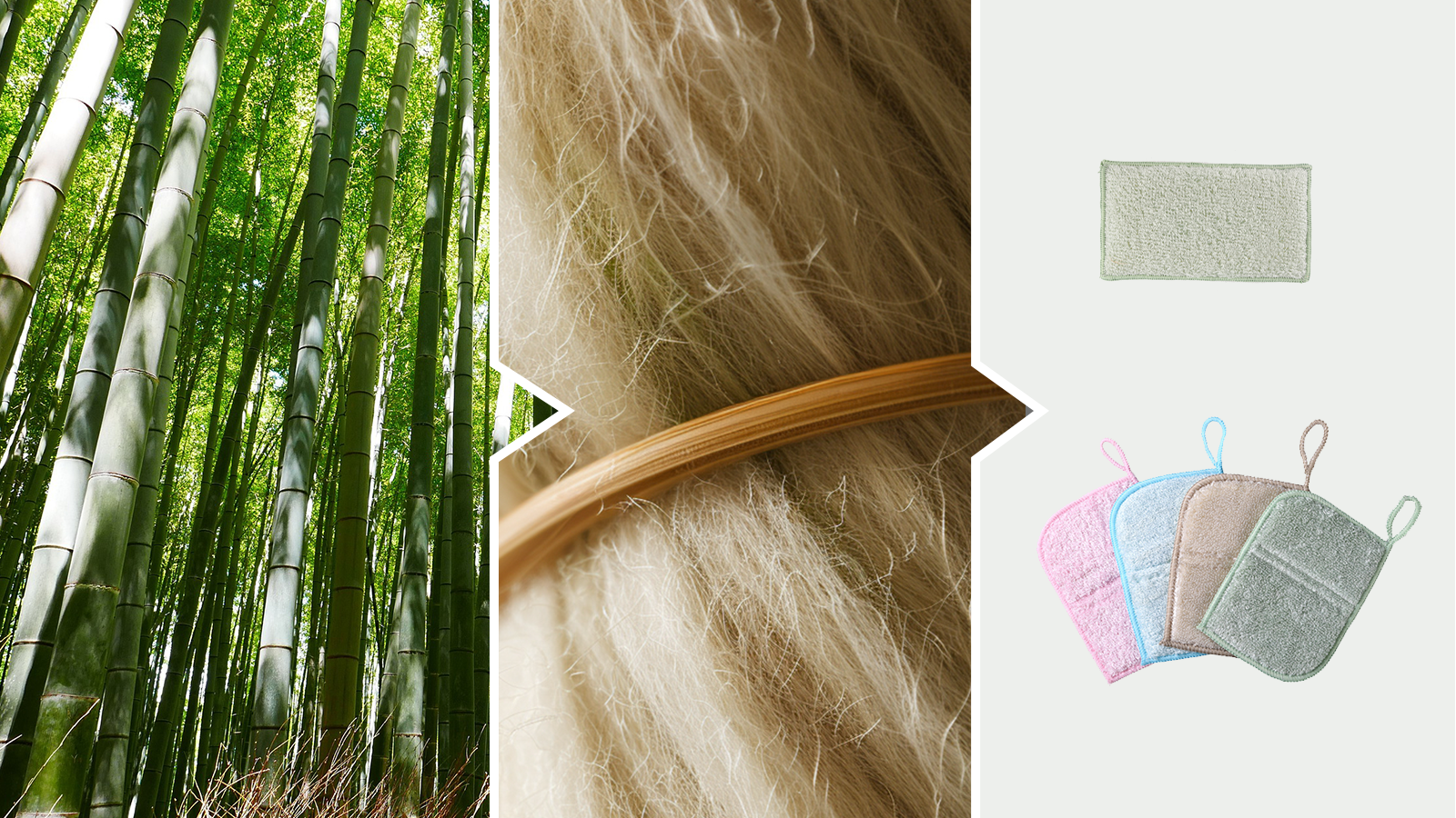 Bamboo fiber sponges are derived from bamboo plants, known for their rapid growth.