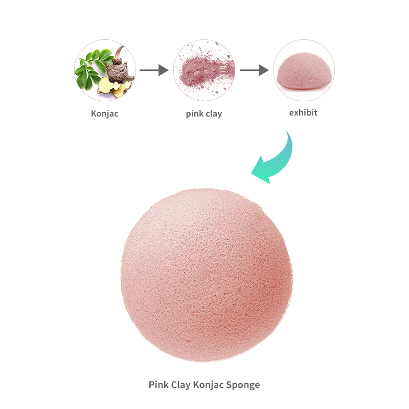 Pink Clay Konjac Sponge