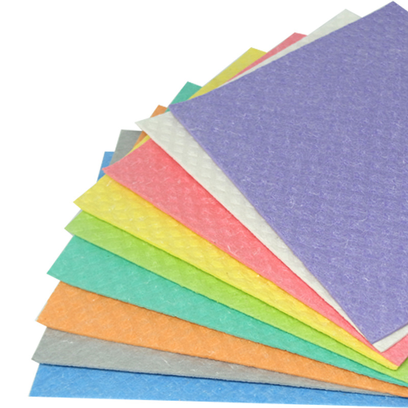 Dry Swedish wood pulp sponge cloth multi-color display