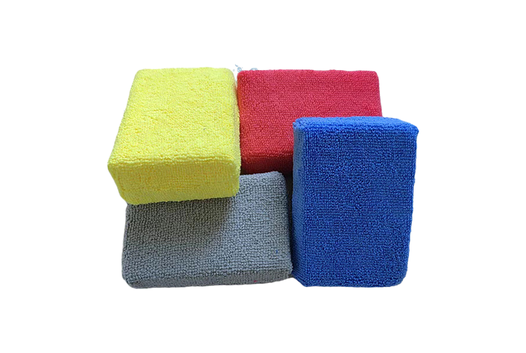 Fiber terry sponge block