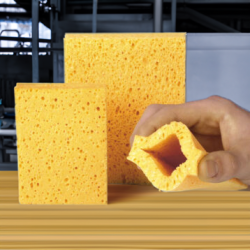 Cellulose sponge Slotting